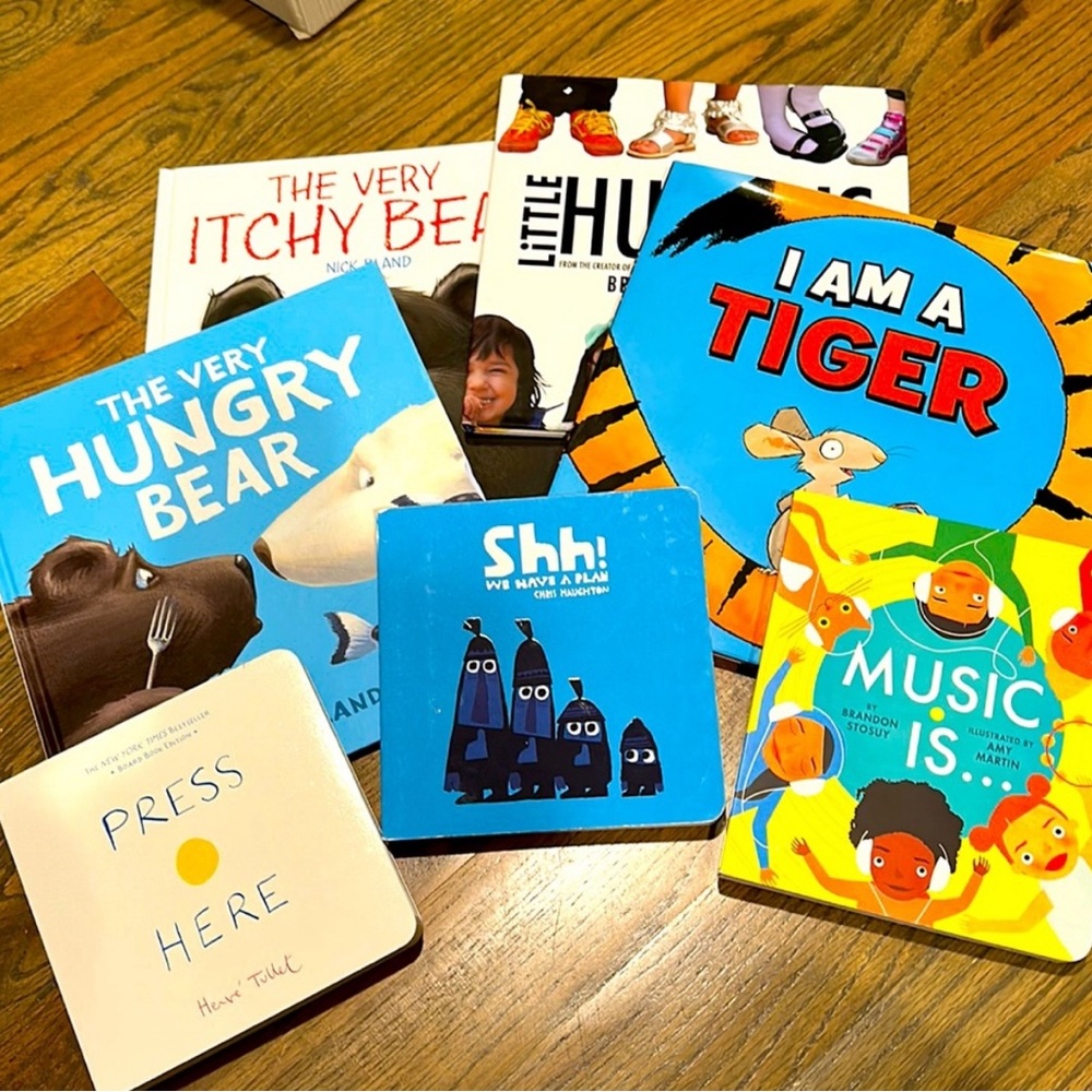 7 BOOK BUNDLE! Press Here, Music Is, Little Humans, £ more